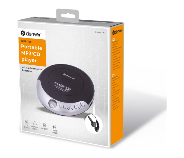 Denver Discman Denver DMP-391 czarno-srebrny - 1535004 - zdjęcie 4